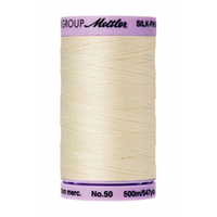 Mettler Silk Finish Cotton Thread 50 wt. 547yd. #3612 Antique White