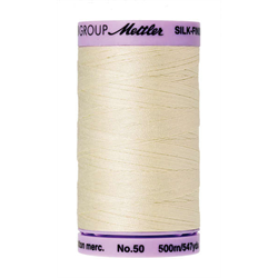 Mettler Silk Finish Cotton Thread 50 wt. 547yd. #3612 Antique White
