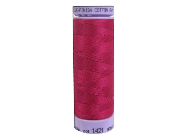 Mettler Silk Finish Cotton Thread 50 wt. 164 yd. #1421 Fuchsia