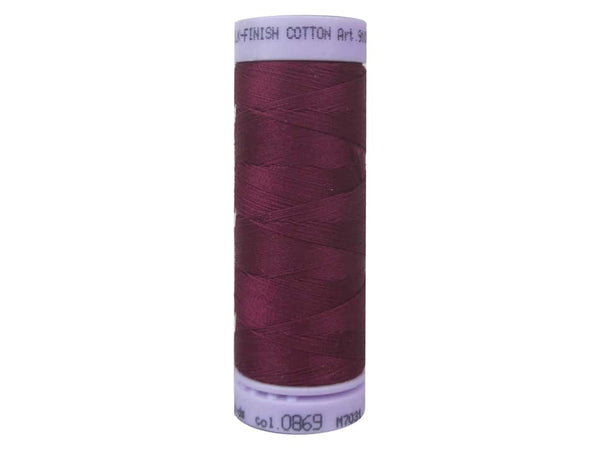 Mettler Silk Finish Cotton Thread 50wt 547yd Country Red