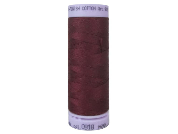 Mettler Silk Finish Cotton Thread 50 wt. 164 yd. #0918 Cranberry