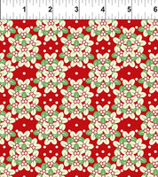 ART DECO OKLAHOMA STATE FLOWER FABRIC - IBFDES36DSF1-OKLAHOMA - Deco States Fabrics $9.00 / yard