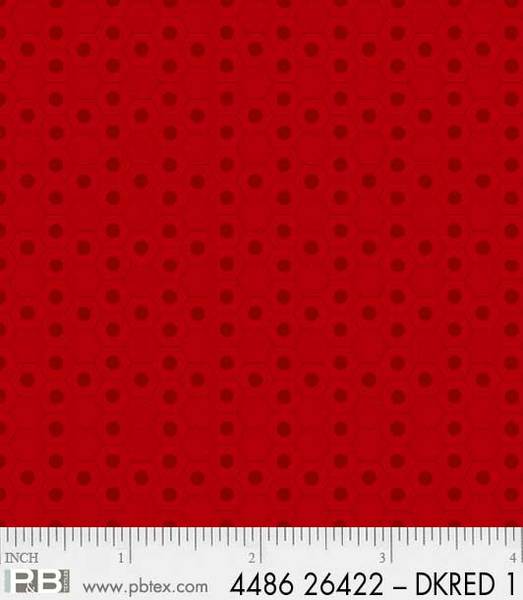 Basically Hugs Hexies 4486_26422_DKRED1 $9.00 / yard