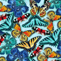 Butterfly Vortex 4811-11 Blue @ $9.00 / yard