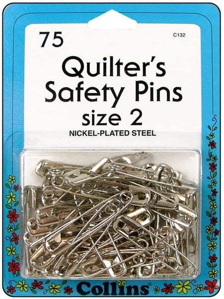 Collins Quilters Safety Pins 75 count