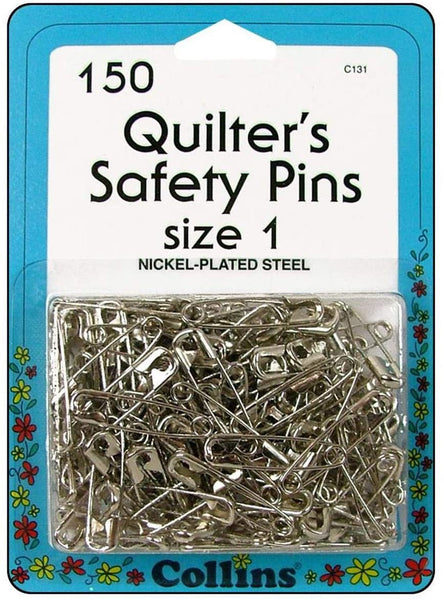 Collins Quilters Safety Pins 150 count – The Quilt Loft / Evil Mad Quilter