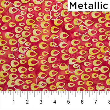 Mod Graphics - Saffron Red - Batik  80173-24  @ $9.00 / yard