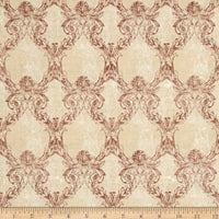 Time Traveler's Memoirs Damask Light Pink $9.00 / yard