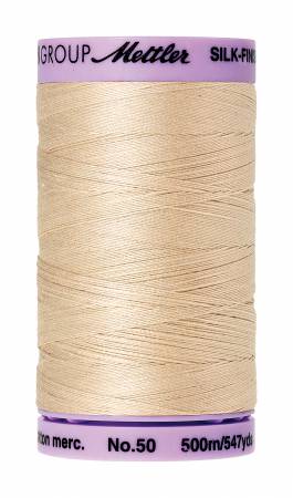 Mettler Silk Finish Cotton Thread 50 wt. 547yd. #1000 Eggshell