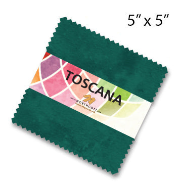 TOSCANA Color Coordinating Precuts - Rainforest - 5x5 Charm Pack - CTOSC42-77