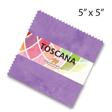 TOSCANA Color Coordinating Precuts - Heather- 5x5 Charm Pack - CTOSC42-840