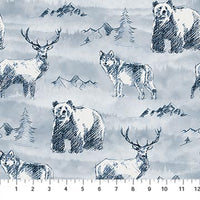 Misty Mountain - Flannel - Misty Earth Flannel - F22976-42 @ $9.00 / yard