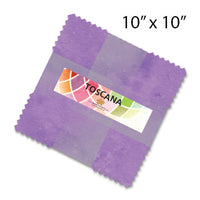 TOSCANA Color Coordinating Precuts - Heather- 10x10 Layer Cake - TTOSC42-840