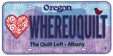 Row by Row License Plates - Evil Mad Quilter & The Quilt Loft