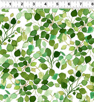 Radiance Lacey Leaves White Y2936-1 @ $9.00 / yard