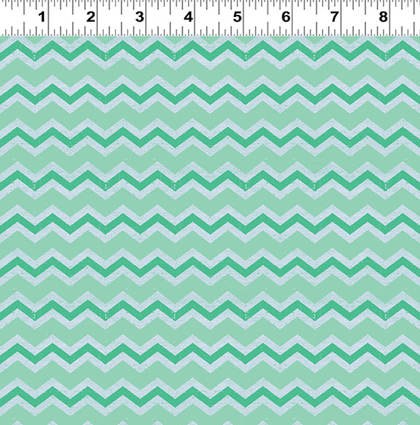 Snarky Cats Chevron Turquoise Y3060-101 @ $9.00 / yard