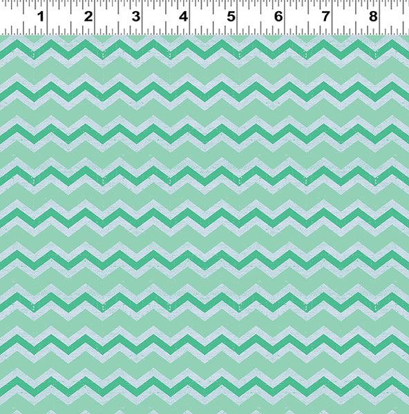 Snarky Cats Chevron Turquoise Y3060-101 @ $9.00 / yard