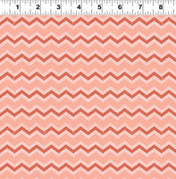 Snarky Cats Chevron Coral Y3060-39 @ $9.00 / yard