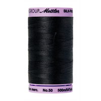 Mettler Silk Finish Cotton Thread 50 wt. 547yd. #4000 Black