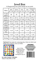 Jewel Box A Disappearing Nine-patch Design Set-on-Point in 5 sizes.