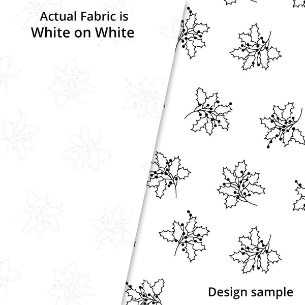 Ramblings Holliday ll Holly Leaves RAH24228W $9.00 / yard